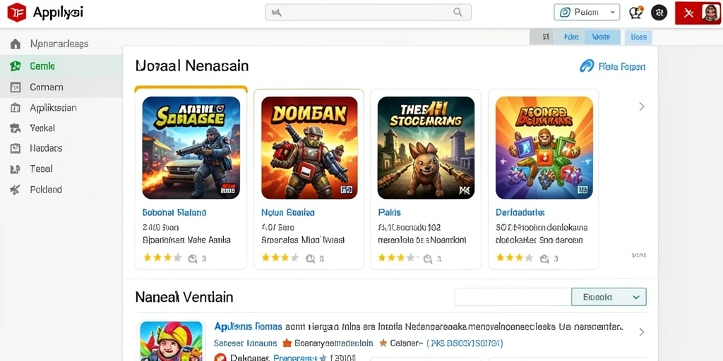 Screenshot menunjukkan karakter utama dalam aksi petualangan.