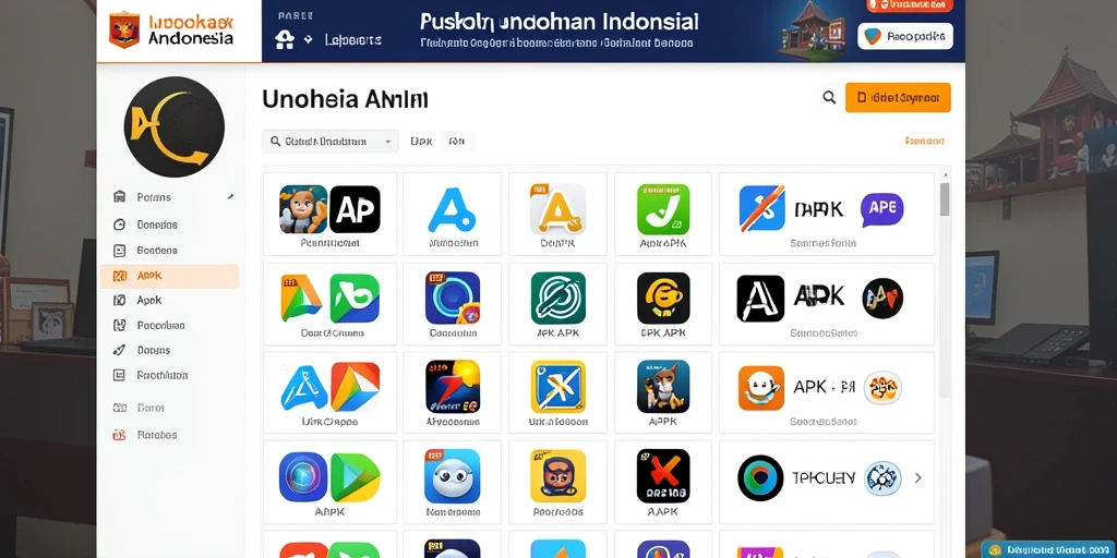 Tampilan awal game yang menarik dan penuh warna.