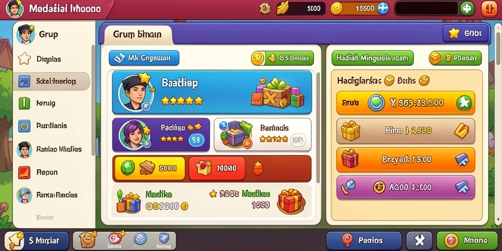 Screenshot menunjukkan tampilan mesin slot yang menarik.